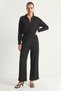 Women's Muslin Palazzo Black Trousers - 5