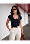 Women's Square Neck Bodysuit - 2