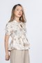 Women's Summer Brown Amoura Soft Linen Blouse 70080 - 4