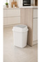 10 Liter Swinging Lid Trash Can White – Compact Waste Bin for Kitchen, Bathroom, and Office - 5