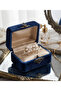 Rice gold color zircon stone curved pearl flower earrings - 3