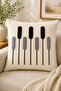 4-Piece Punch Throw Pillow Cover Set 43X43 cm – Linen Fabric Decorative Sofa Throw Pillow - 5