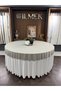 Dertsiz Round Tablecloth Cover |   For Wedding, Event, Organization, Hotel, Restaurants and Home - 2