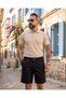 Men's Pleated Detailed Lace-Up Old Money Shorts - 4