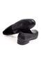 Black Color Laceless Genuine Leather Leather Sole Men's Shoes - 2