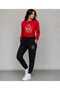 Zero Collar Sweat Suit 2-Piece Combination Winter Shardooned Women's Face Printed Women's / Girls' Model