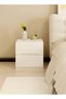 1-Piece Modern Design Wood Nightstand for Bedroom Wide Top End Table with Storage Drawers Bedside Storage Cabinet for Living Room Office 40x41x45 cm (Fully Assembled) - 5
