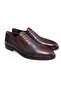 Brown Laceless Genuine Leather Men's Shoes