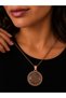 Ayetel Kursi Prayer Copper Necklace Round Verse Engraved Women Men Islamic Spiritual Necklace; - 5