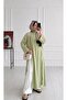 Slit Detailed Long Tunic in Light Green