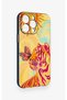 iPhone 14 Pro Max Compatible Tiger of the Sun Patterned Silicone Case - 3