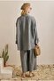 Drawstring Effect Suit Lavender Blue - 5