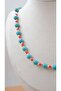 Two-Color Ball Detail Necklace - 2