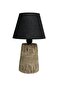 Jüt Modern Bohemia Table Lamp (Stone Body)(Black Conical Lampshade) - 3
