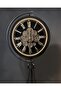 Matte Black Wheel Tripod Stand Decorative Clock Nora - 5