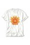 Retro Orange Slice Graphic Print T-Shirt - White - 5