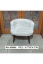 Elegant Bouclé Accent Chair, Plush Upholstered Armchair with Curved Backrest, Comfortable Padded Seat, Sturdy Black Legs, Modern Luxury Design - 5