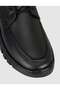Black Genuine Leather Men's Comfort Casual Shoes - 6