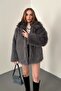 Anthracite Fur Coat Jacket