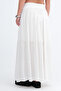 Elastic Waist Lined Long Skirt E18488 - 6