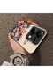 Poco M6 Pro 4g Compatible Silicone Edge Hard Back Case Couple Phone Case with Floral Pattern - 4