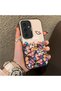 Samsung Galaxy S24 Plus Compatible Silicone Edge Hard Back Case Couple Phone Case with Floral Pattern - 3