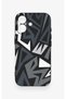 iPhone 17 Compatible Geometric Block Pattern Silicone Case