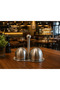 2-Piece Metal Salt and Pepper Shaker Set – Spice Container with Carrying Stand - 3