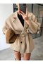 New Season Oversize Belted Mid-Length Women's Trench Coat - 3