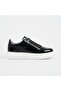 Zrk-X20 High Quality Black Patent Leather Thick Sole Men's Sneaker - 2