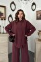 Purple Shirt Double Set - 4