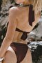 Egyptian Accessory Covered Triangle Bikini Set Cinnamon - 4