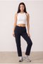 Women's High Waist Elastic Waist Lace-Up Straight-Leg Sweatpants Po-3011