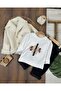 Leather Jacket with Fur Inside, Lycra, Elastic Waist Belt, Lycra Jeans, Long Sleeve, Badi 4-Piece Baby Boy Set - 2