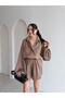 Order Saten Mini Jumpsuit 3705 - Mink