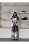Women's Plum Chokella Fabric Draped Top and Bottom Set Jen2695 - 4