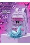 Girl's Primary School Orthopedic 3-Piece Set Pen Holder Lunch Bag 3 Compartments Ice Cream - 3