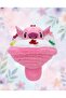 Pink Floral Plush Bouquet 40cm Large Size Furry - 3