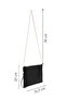 Women's Black Chain Strap Patterned Portfolio Bag Wb570005Sm - 5