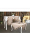 Living Room Set Flowers Model Cappuccino 5 Piece Linen Lace Runner Set No 9964