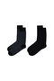Set of 2 Thin Cotton Patterned Socks - 2