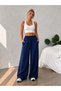 Opportunity Product Set of 3 Women's Black Gray Navy Blue Wide Leg Loose Leg Sweatpants - 4
