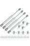 4 Pcs Gas Springs, 100N/22.5LB Gas Struts Lift Supports, Gas Shocks, Soft Close Hinges, Furniture Cabinet Door Lid Stay