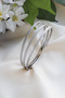 3 Row Silvery Silver Color Steel Bracelet - 4