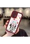 Samsung Galaxy A32 Compatible Case Camera Protector Minnie Pattern Burgundy Lover Couple Silicone Phone Case