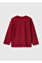 Boy's Red Front Printed Long Sleeve T-Shirt - 2