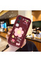 Vivo Y21D Compatible Case Camera Protective Flower Pattern Maroon Lover Couple Silicone Phone Case