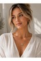 Gami Eye Detail Shiny Stone Design Necklace - 2