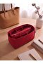Six Compartment Clutch Cantali Organizer Red Color 28 X 15 X 12 Dimensions (Length X Height X Width) - 4