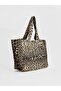 Leopard Patterned Embroidered Women's Shoulder Bag (S6)